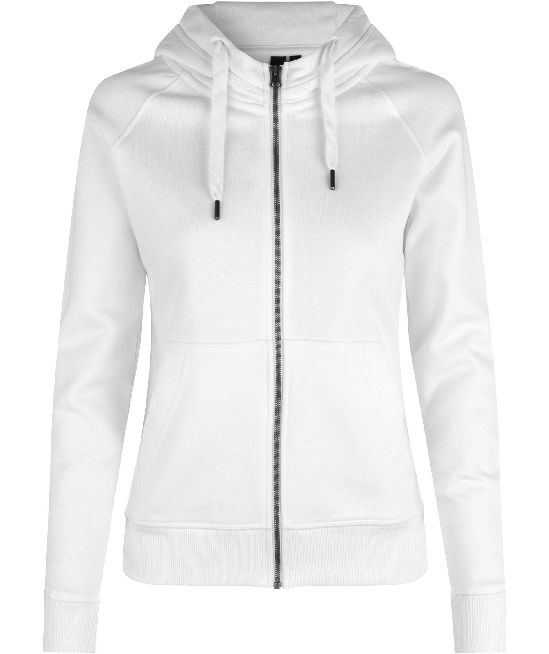 ID Core women's hoodie with zipper, White
