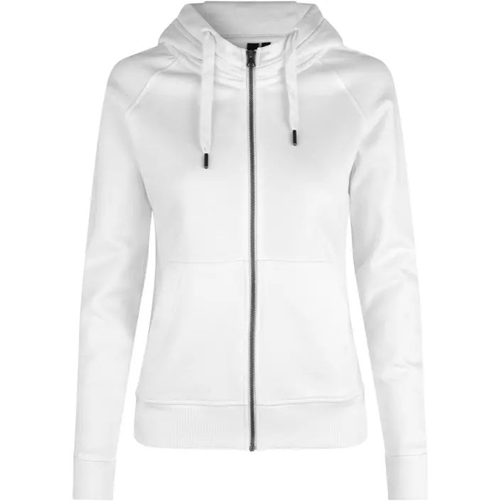 ID women's hoodie with full zipper, White, large image number 0