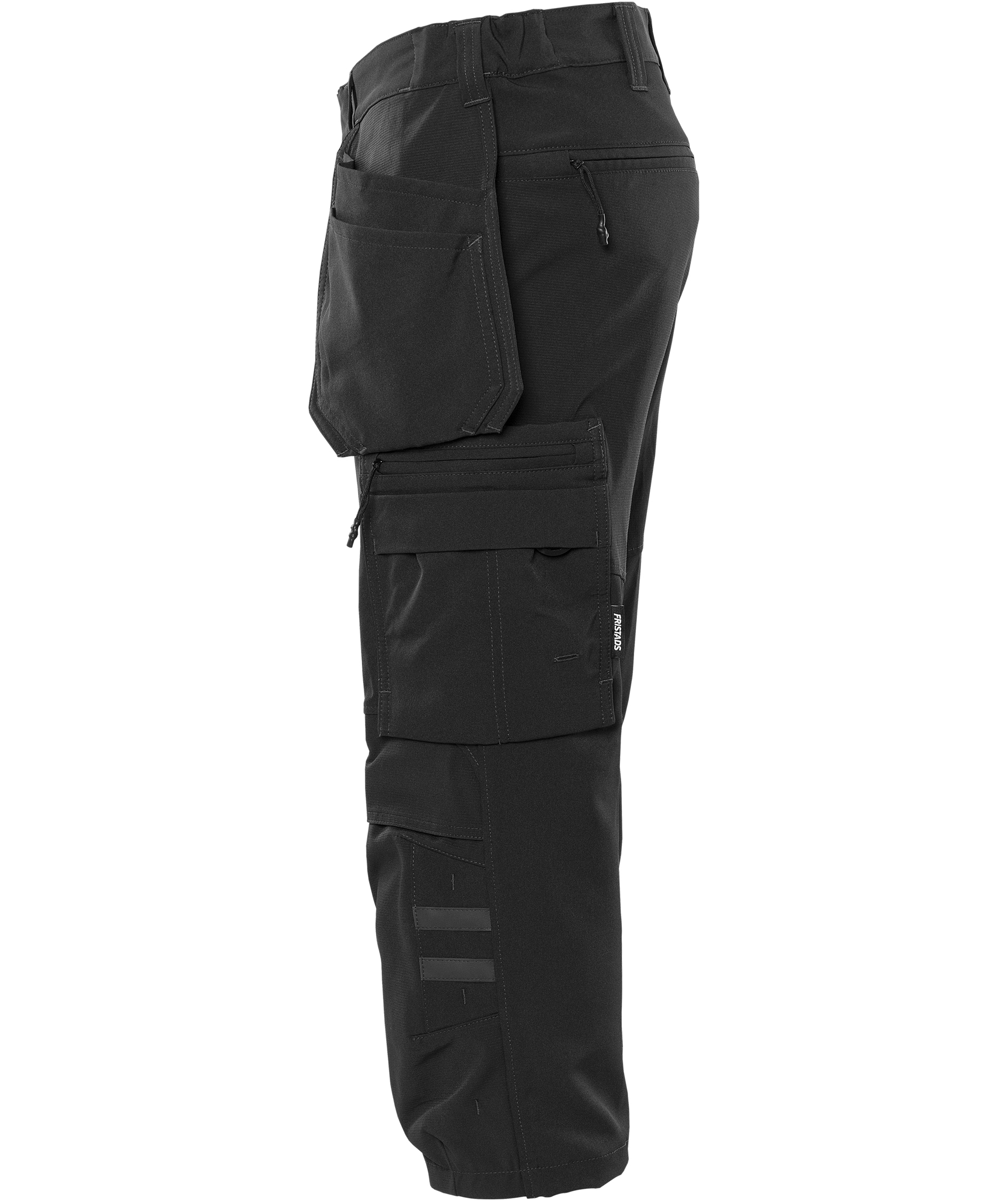 Fristads craftsman knickers 2600 GLWS full stretch, Black, large image number 3