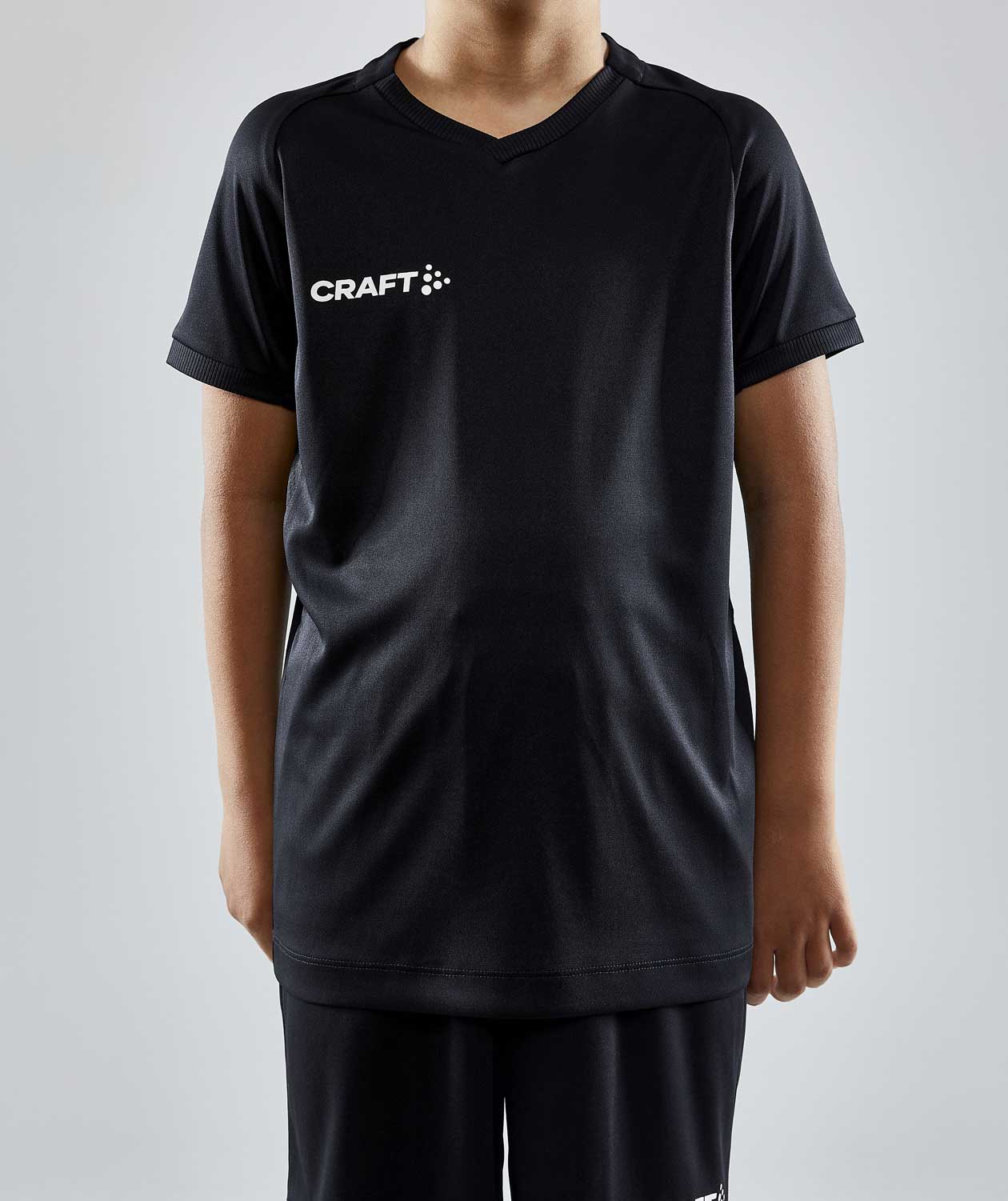 Craft Progress 2.0 Solid Jersey T-skjorte for barn, Svart, large image number 1