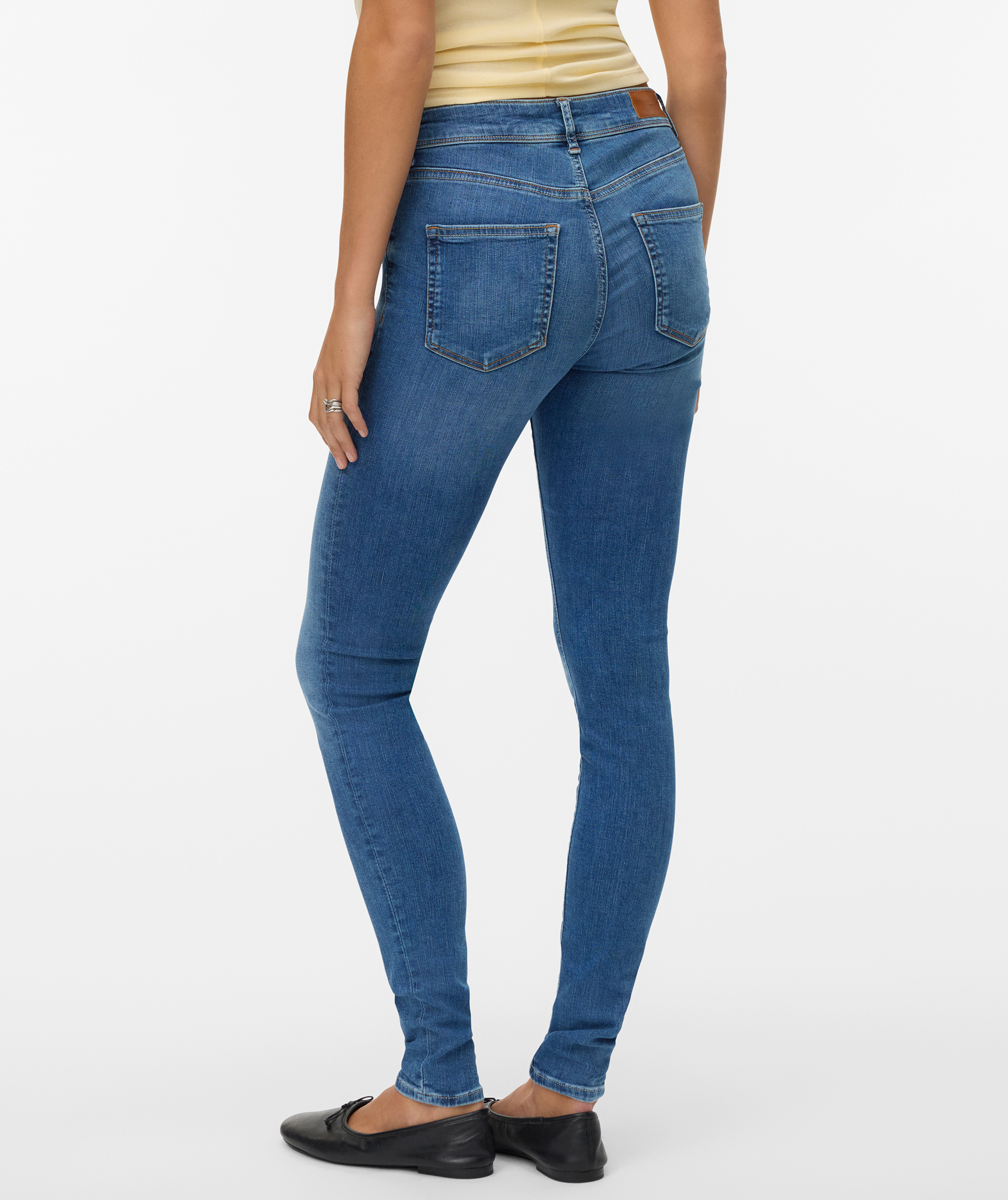 Vero Moda VMLUX Slim fit jeans, Medium Blue Denim, large image number 3