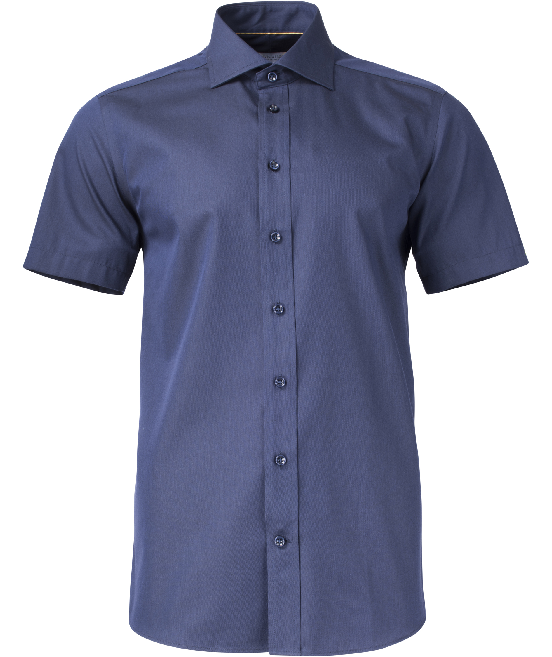 J. Harvest & Frost Twill Yellow Bow 50 Regular fit shortsleeved shirt, Navy