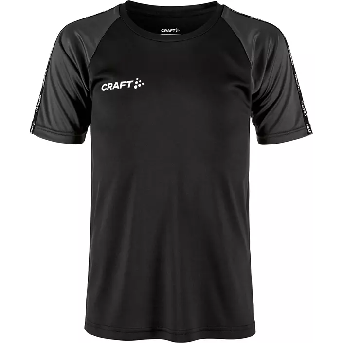 Craft Squad 2.0 Contrast T-shirt till barn, Black/Granite, large image number 0