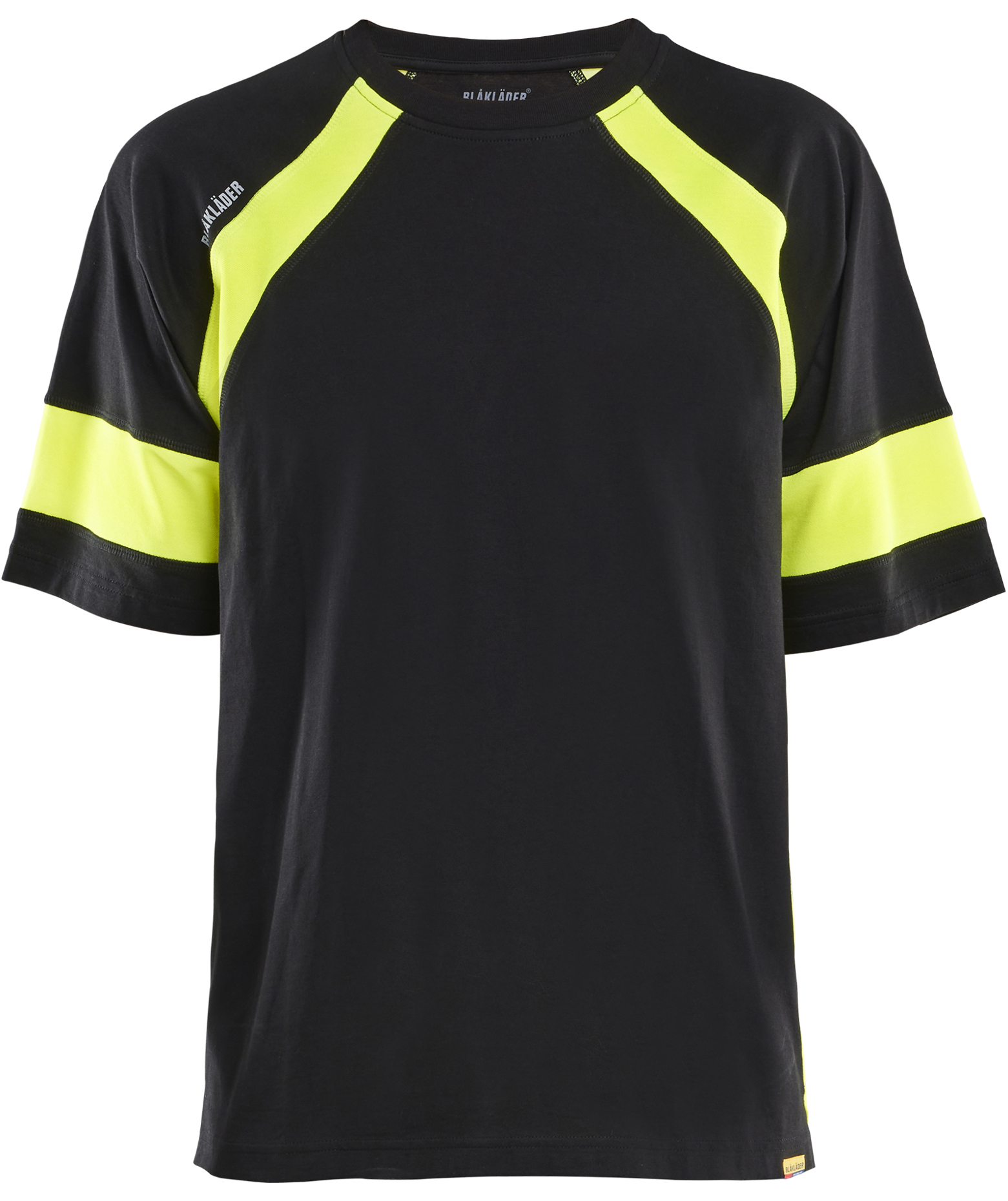 Bl&aring;kl&auml;der T-shirt, Svart/Varselgul, large image number 0