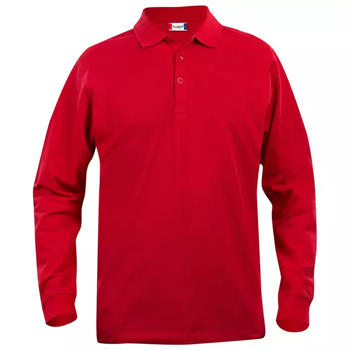 Clique Classic Lincoln long-sleeved polo, Red, large image number 0