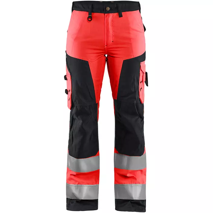 Blåkläder women's work trousers, Hi-vis Red/Black, large image number 0