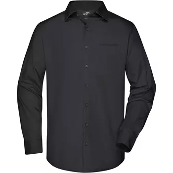 James & Nicholson modern fit  skjorta, Svart