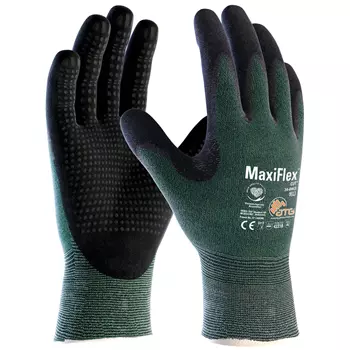 ATG MaxiFlex® Cut™ 34-8443 skærehæmmende handsker Cut B, Grøn/Sort