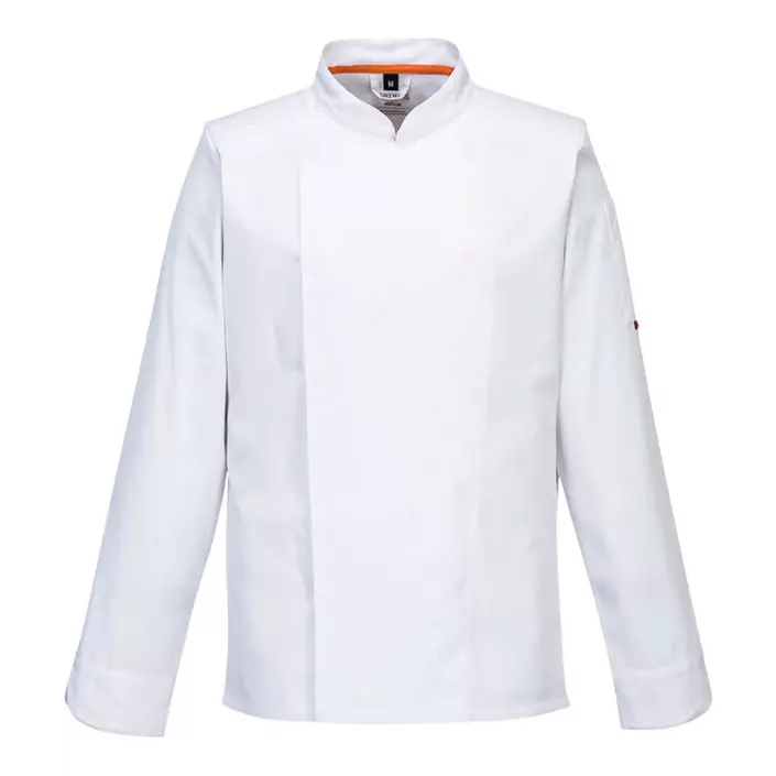 Portwest stretch Mesh Air chefs jacket, White, large image number 0