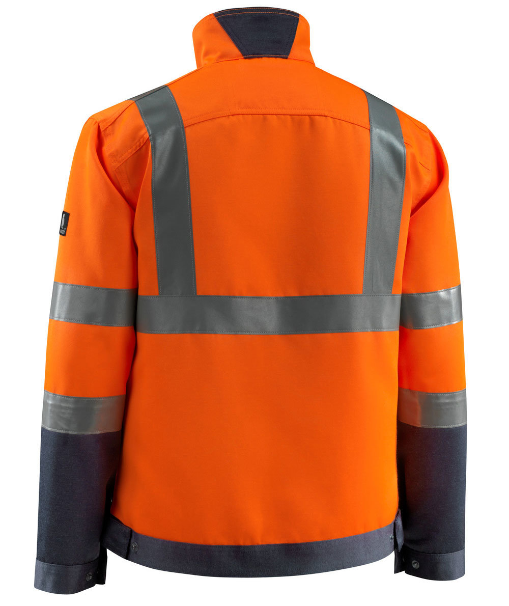 Mascot Safe Light Forster work jacket, Hi-Vis Orange/Dark Marine, large image number 2