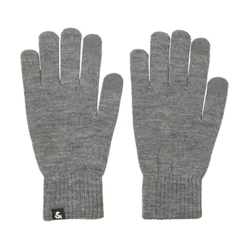 Jack & Jones JACBARRY knitted gloves, Grey melange