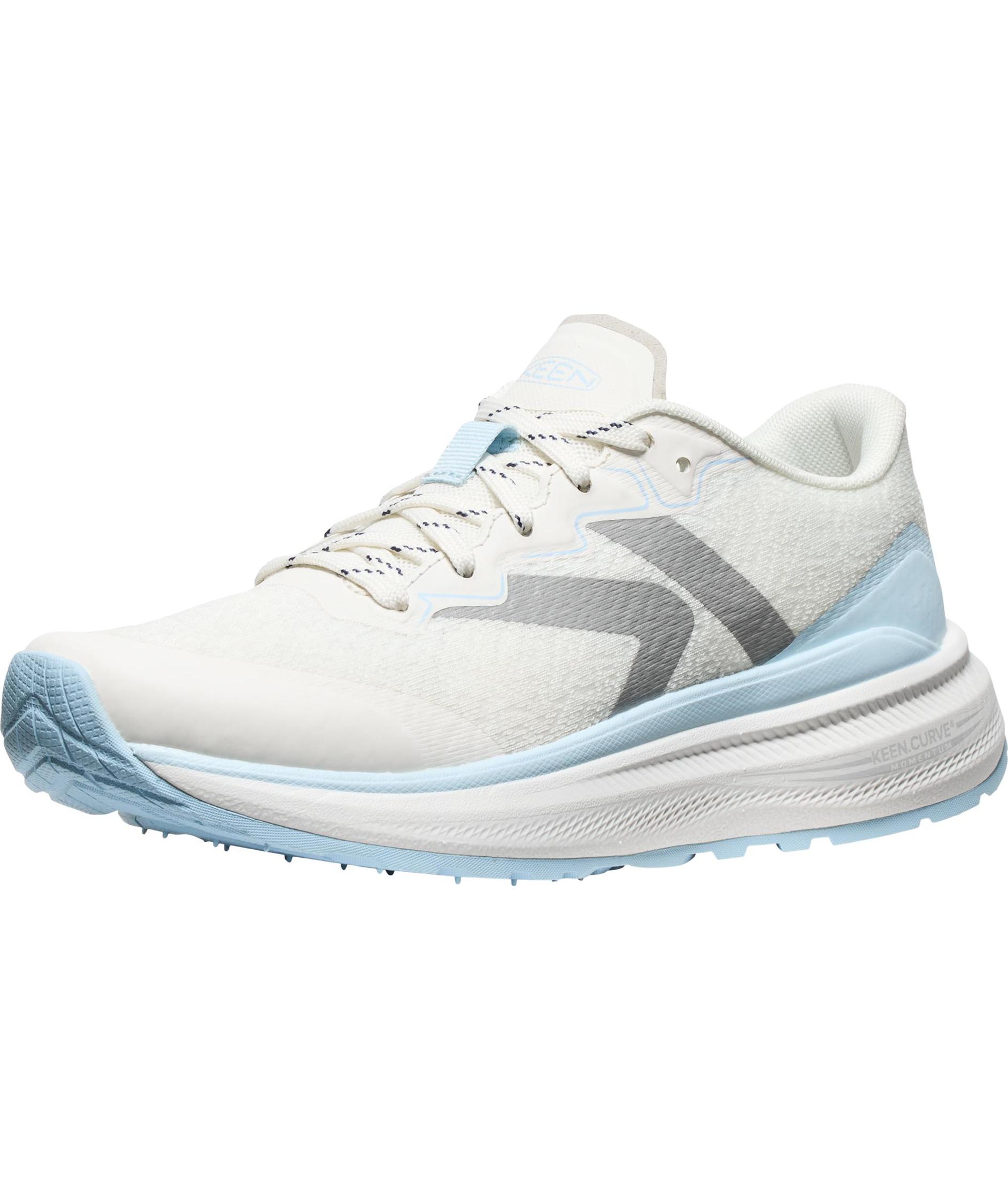 Keen WK500 women's hiking shoes, Star white/skyway, large image number 3