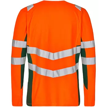 Engel Safety langärmliges T-Shirt, Hi-Vis Orange/Grün
