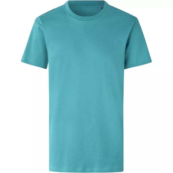 ID økologisk T-skjorte for barn, Støvete Aqua, large image number 0