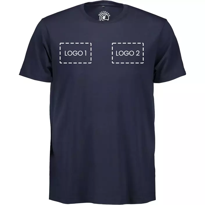 Westborn T-shirt med logotryk, 10 stk., , large image number 1