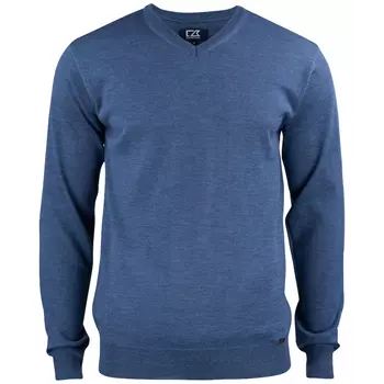 Cutter & Buck Everett sweatshirt with merino wool, Denim Melange