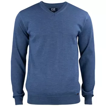 Cutter & Buck Everett sweatshirt with merino wool, Denim Melange