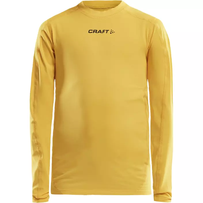 Craft Pro Control Compression långärmad T-shirt till barn, Sweden yellow, large image number 0