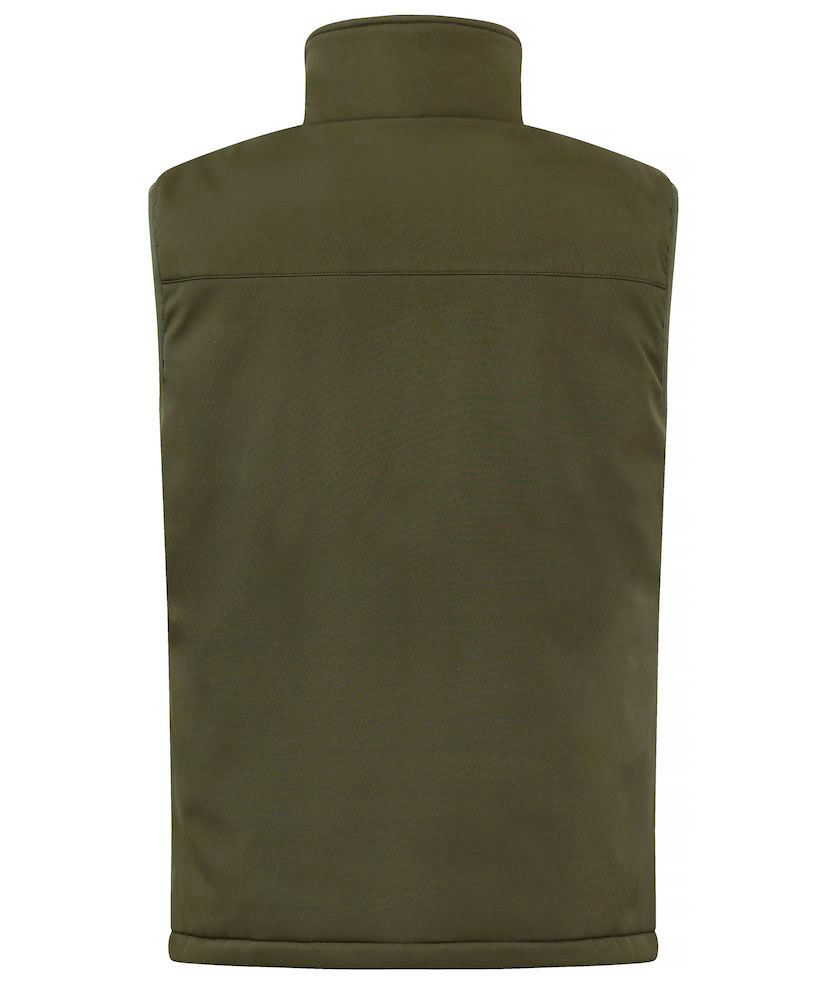 Clique lined softshell vest, Fog Green