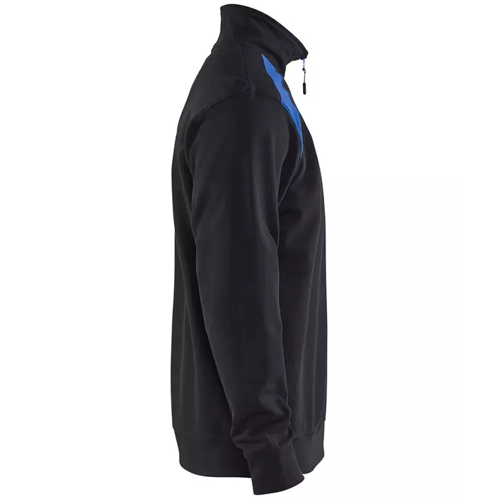 Blåkläder Unite Half-Zip Sweatshirt, Schwarz/Kobaltblau, large image number 1