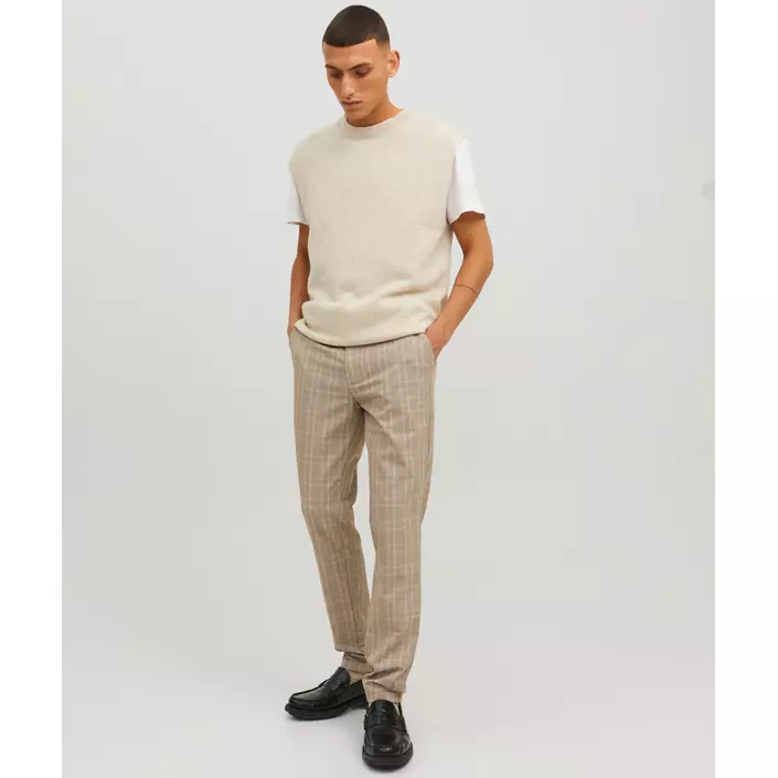 Jack & Jones JPSTMARCO JJCONNOR byxa, Beige Check, large image number 4