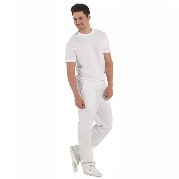 Kentaur  trousers with elastic/jogging pants, White, large image number 2