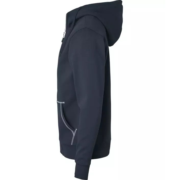 Top Swede hoodie with zipper 0302, Navy, large image number 3