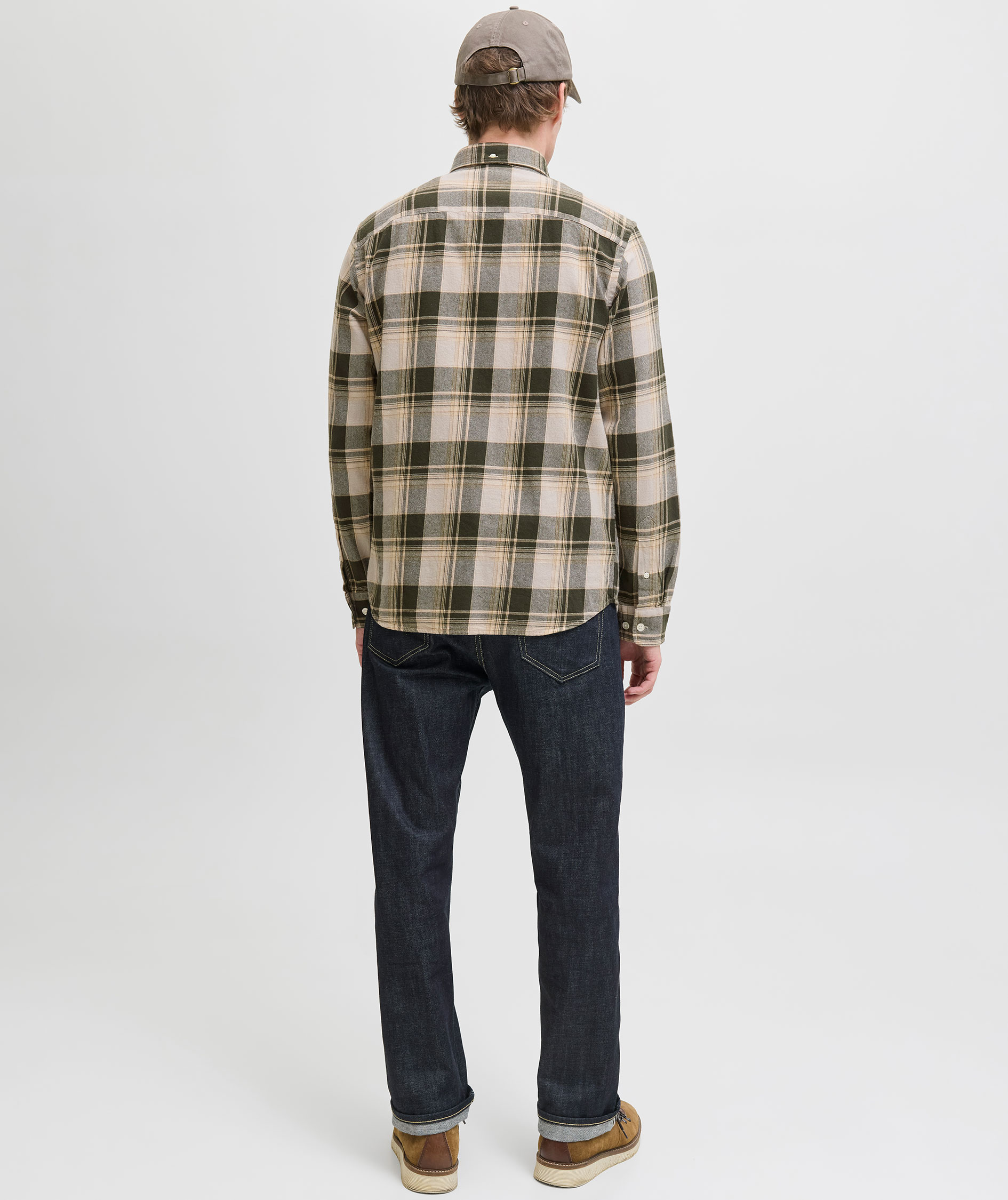 Jack & Jones Premium JPRBLUBROOK CHECK shirt, Peat, large image number 2