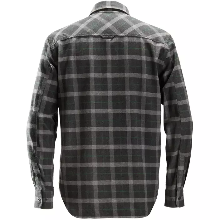 Snickers AllroundWork flannel lumberjack shirt 8516, Grey Melange, large image number 1