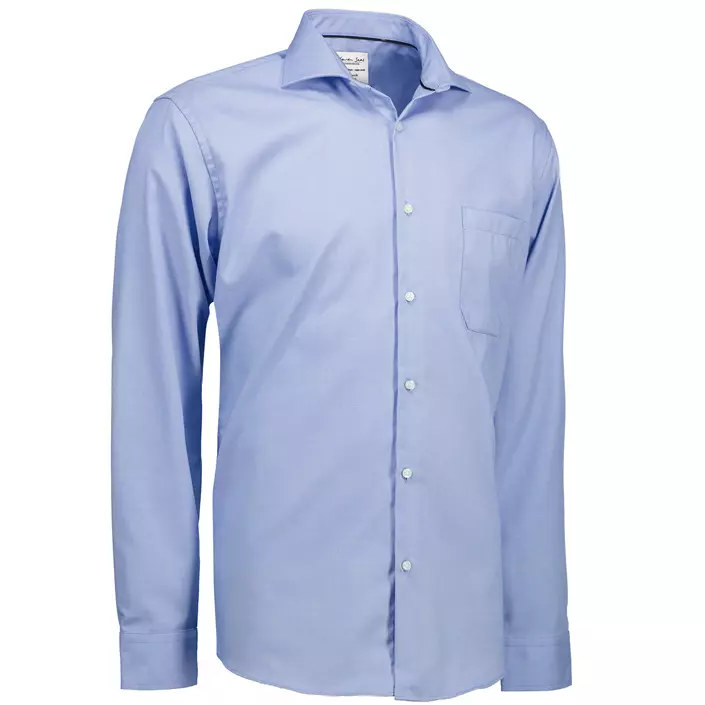 Seven Seas Dobby Royal Oxford modern fit skjorte med brystlomme, Lys Blå, large image number 2