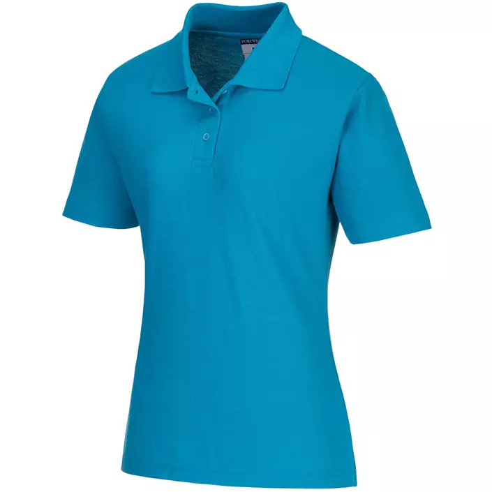Portwest Napels dame polo T-shirt, Aqua, large image number 0
