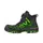 Sievi ViperX Roller H+ safety boots S3, Black/Green, Black/Green, swatch