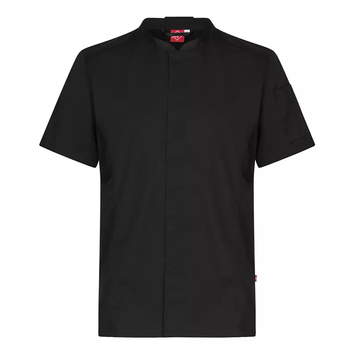 Segers 1011 kortermet kokkeskjorte, Svart, large image number 0