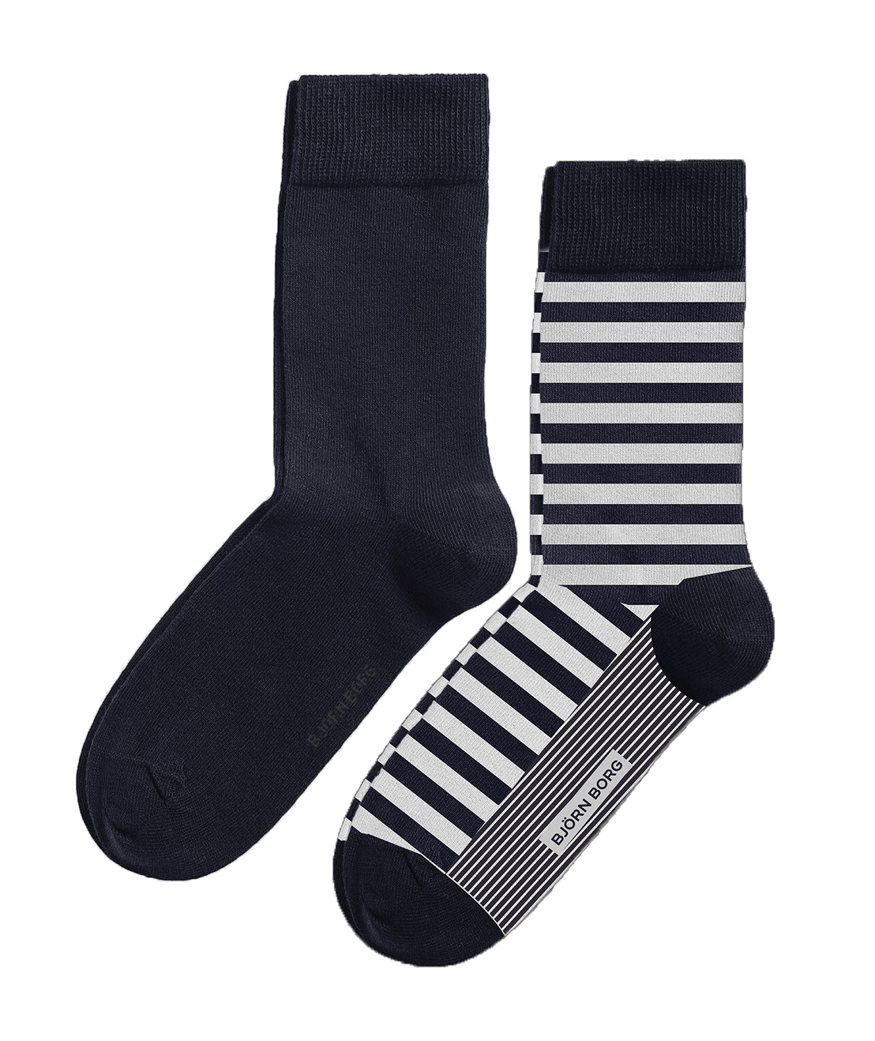Bj&ouml;rn Borg Core 2-pack socks, Navy/Striped