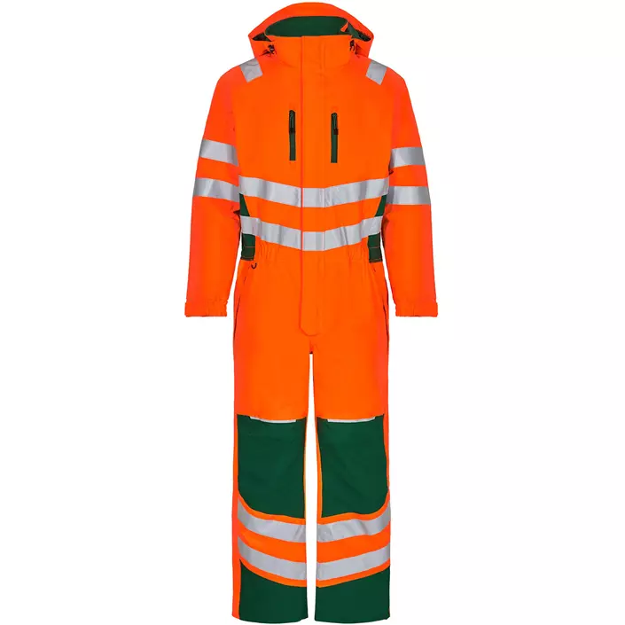 Engel Safety winter coverall, Hi-vis Orange/Green, large image number 0