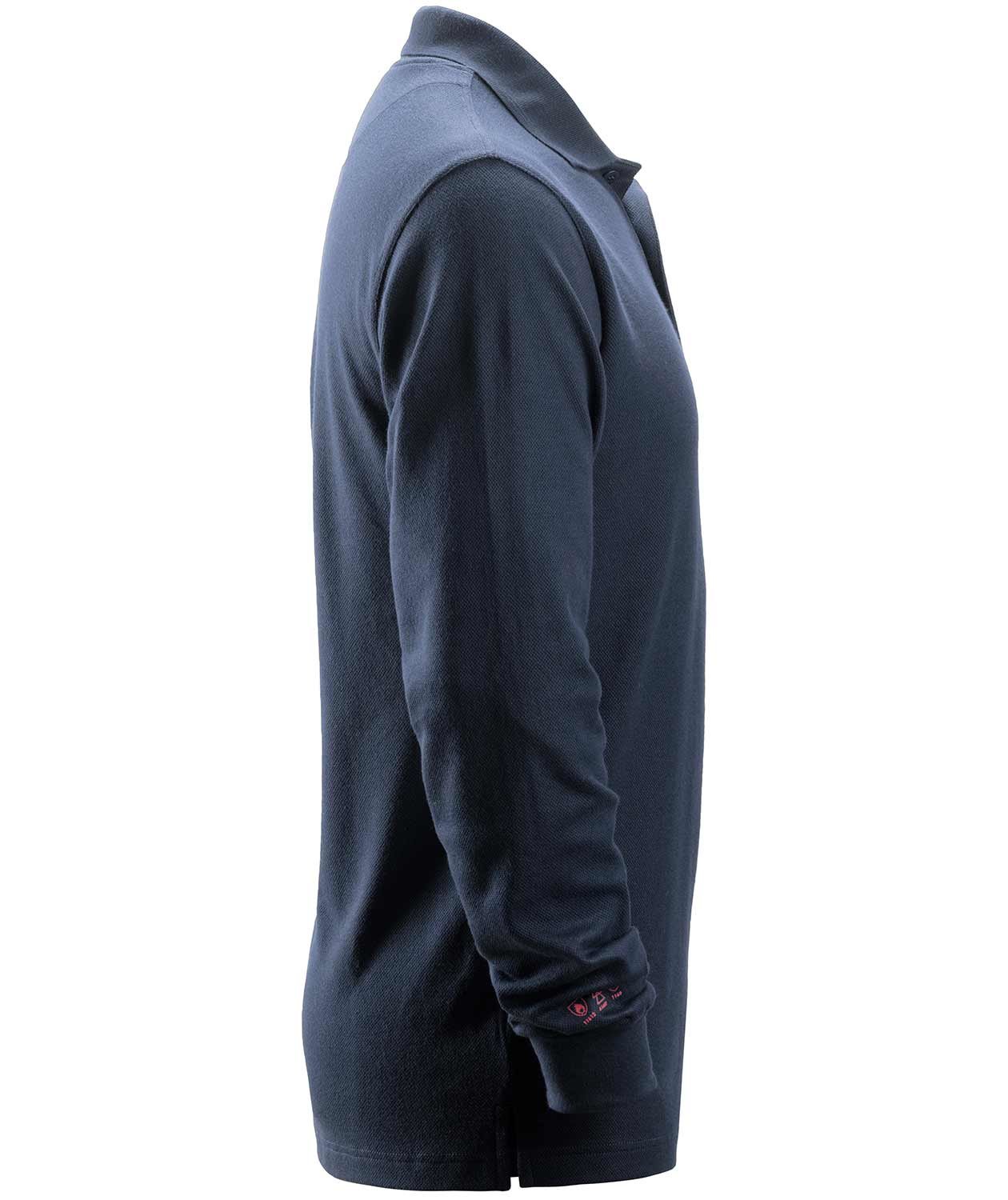 Snickers ProtecWork langermet polo T-skjorte, Navy, large image number 2