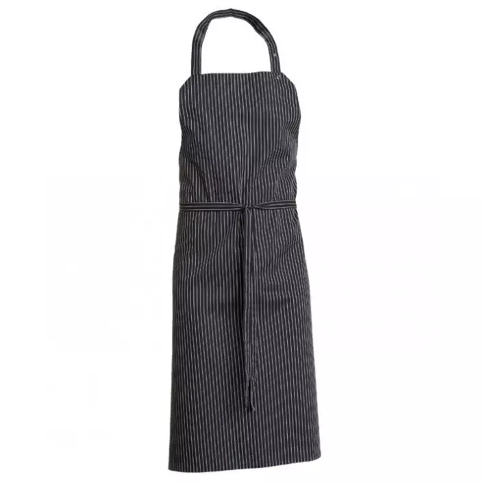 Nybo Workwear bib apron, Black/White, Black/White, large image number 0