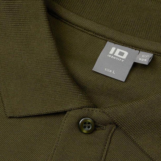 ID Stretch Poloshirt, Olive, large image number 3