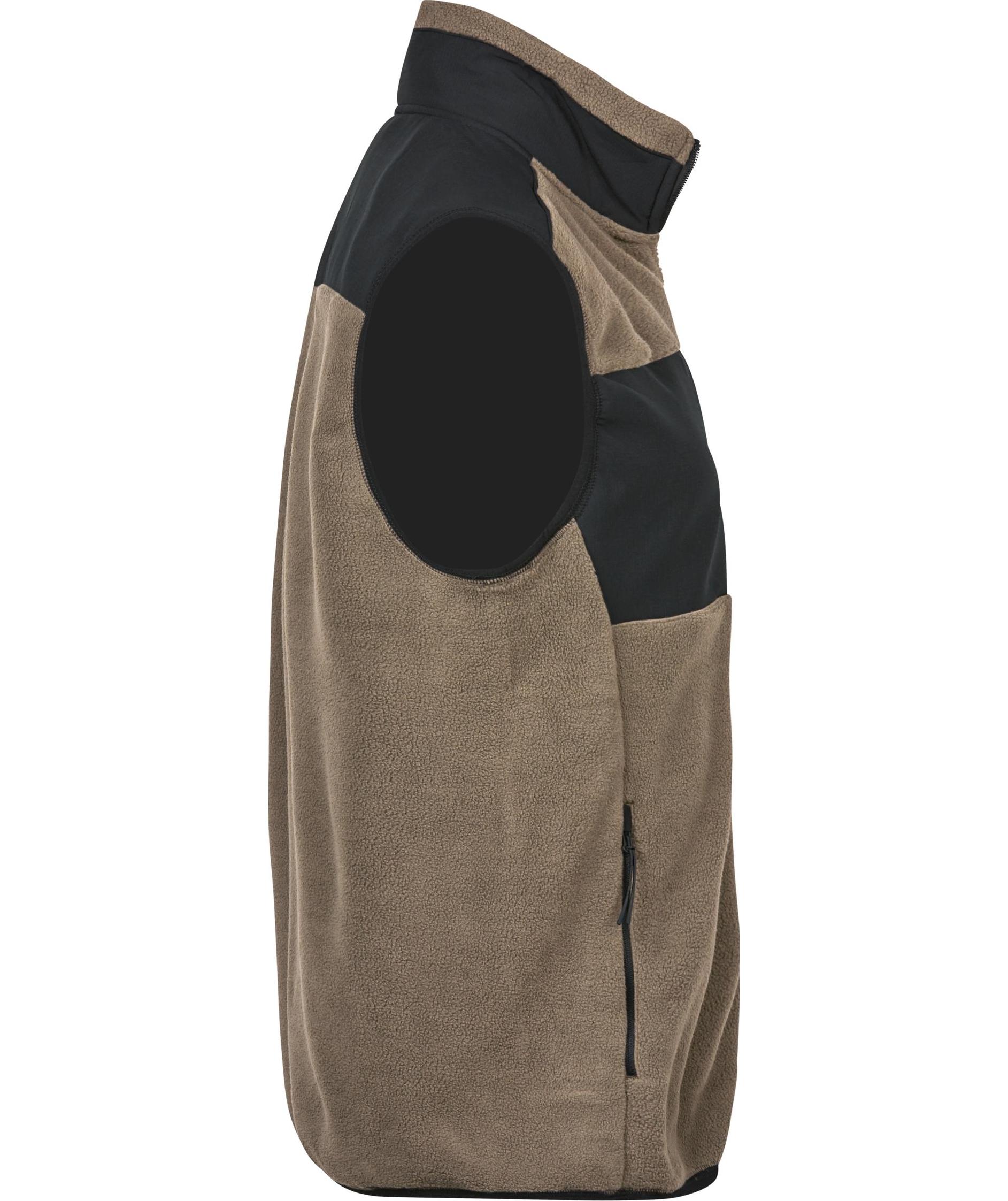 Tee Jays mountain fleece vest, Clay/black, large image number 3