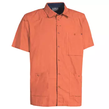 Nybo Workwear Flair regular fit kortermet skjorte, Orange/Navy