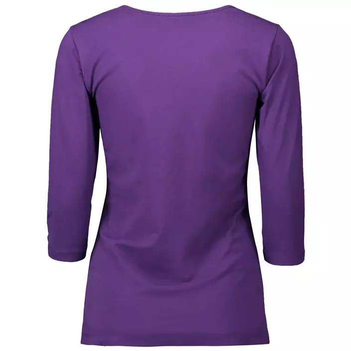ID Identity Stretch T-shirt dam med 3/4-ärmar, Lila, large image number 2