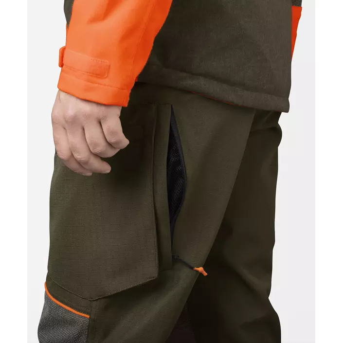 Seeland Venture trousers, Pine Green/Hi-Vis Orange, large image number 5