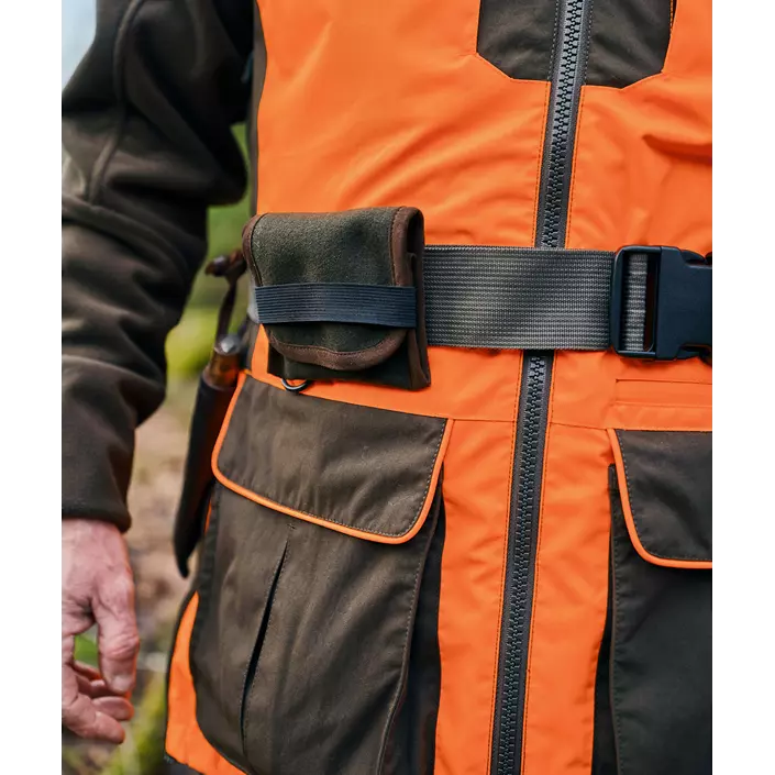Pinewood Furudal Doghandler vest, Orange/Moss Green, large image number 4