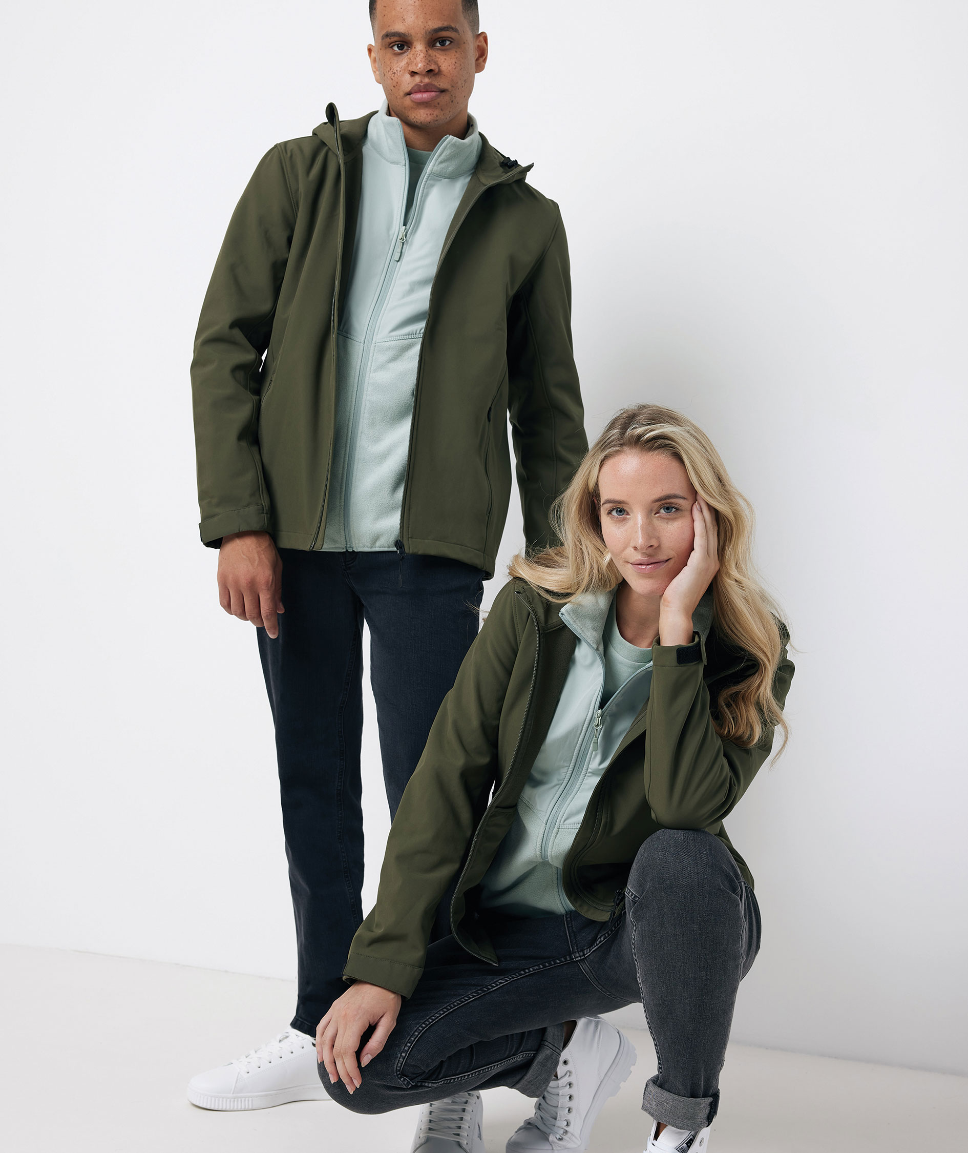 Iqoniq Makalu softshelljacka dam, Khaki, large image number 7