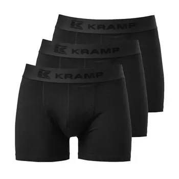 Kramp 3-pak bambus boxershorts, Sort