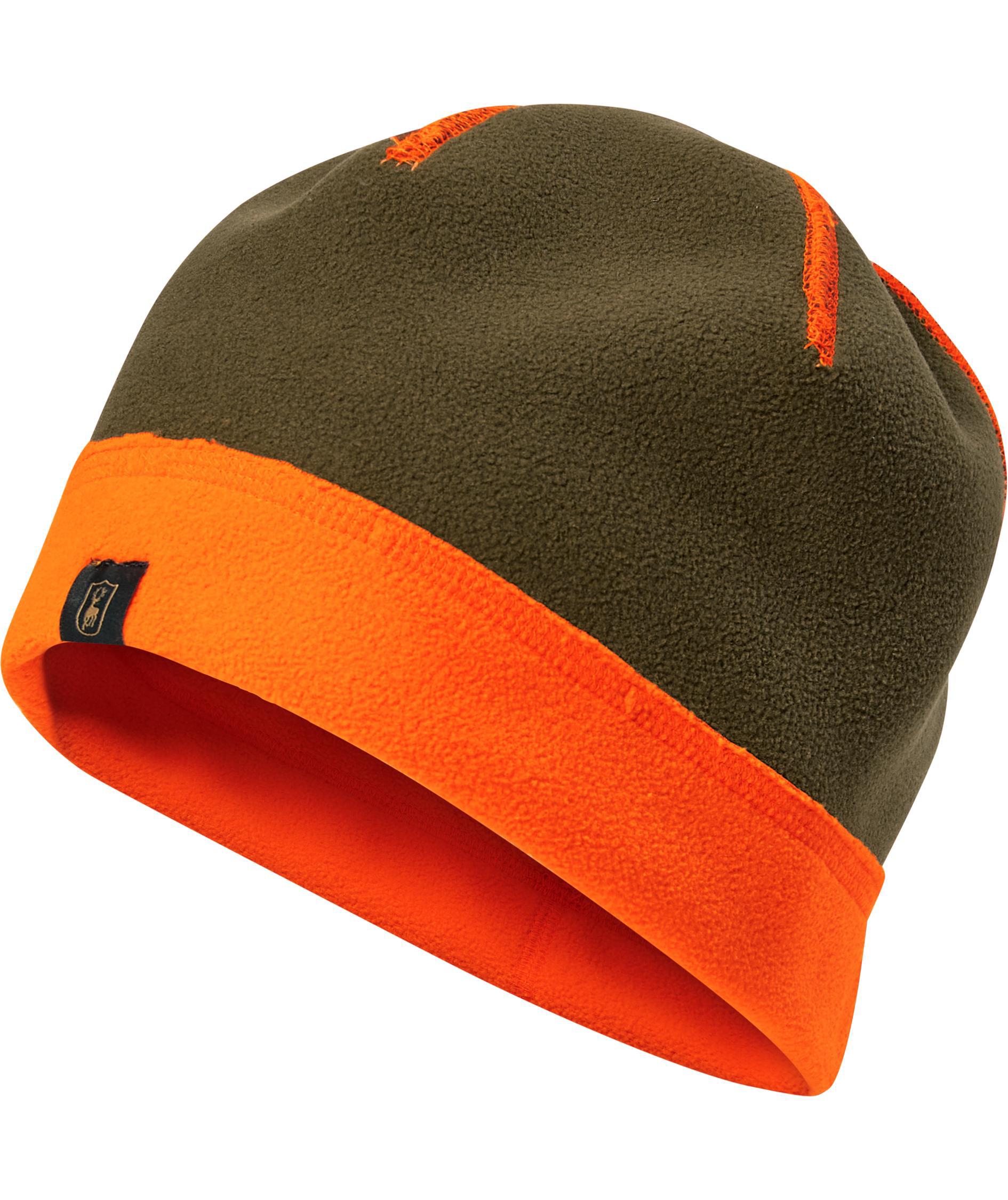 Deerhunter reversible fleece beanie, Safety orange