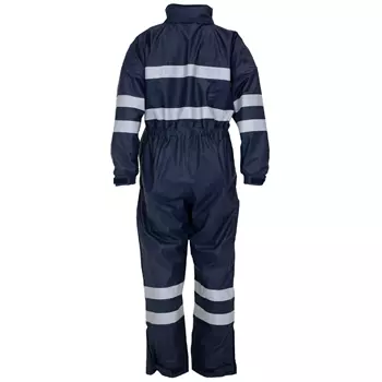 Ocean Weather Comfort PU rain coveralls with lining, Navy