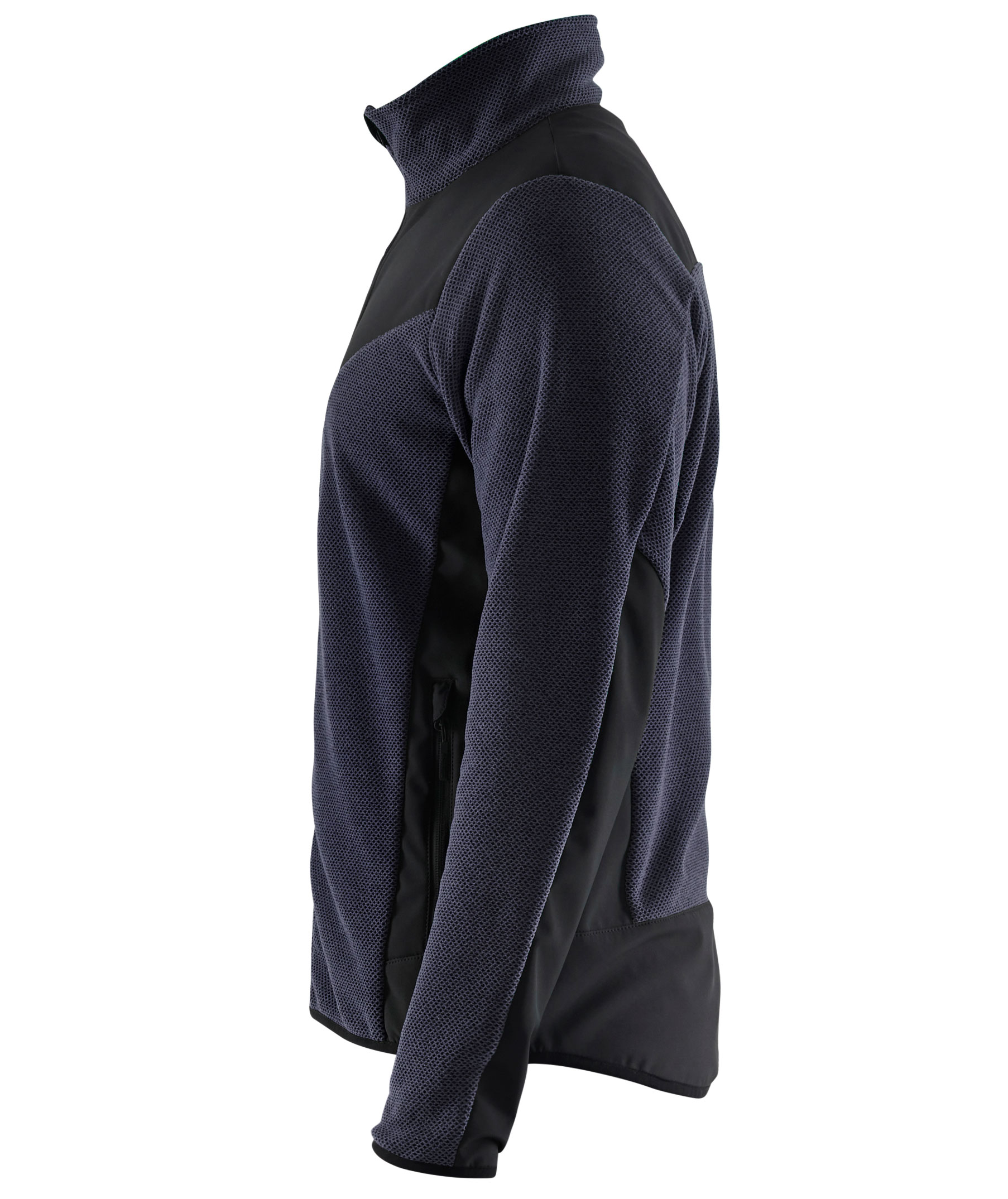 Bl&aring;kl&auml;der knitted jacket with softshell, Marine Blue/Black, large image number 3