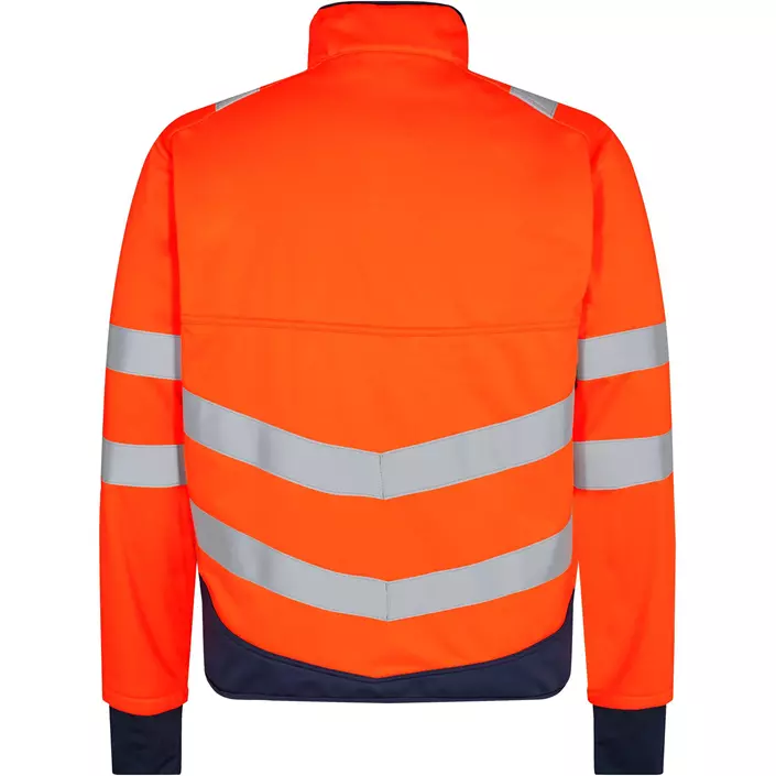 Engel Safety softshell jacket, Orange/Blue Ink, large image number 1