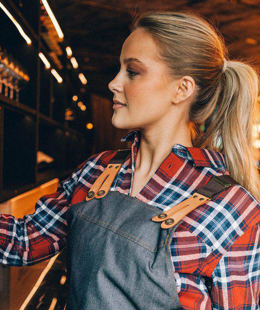 Segers 1227 flannel shirt, Red/Blue, large image number 6